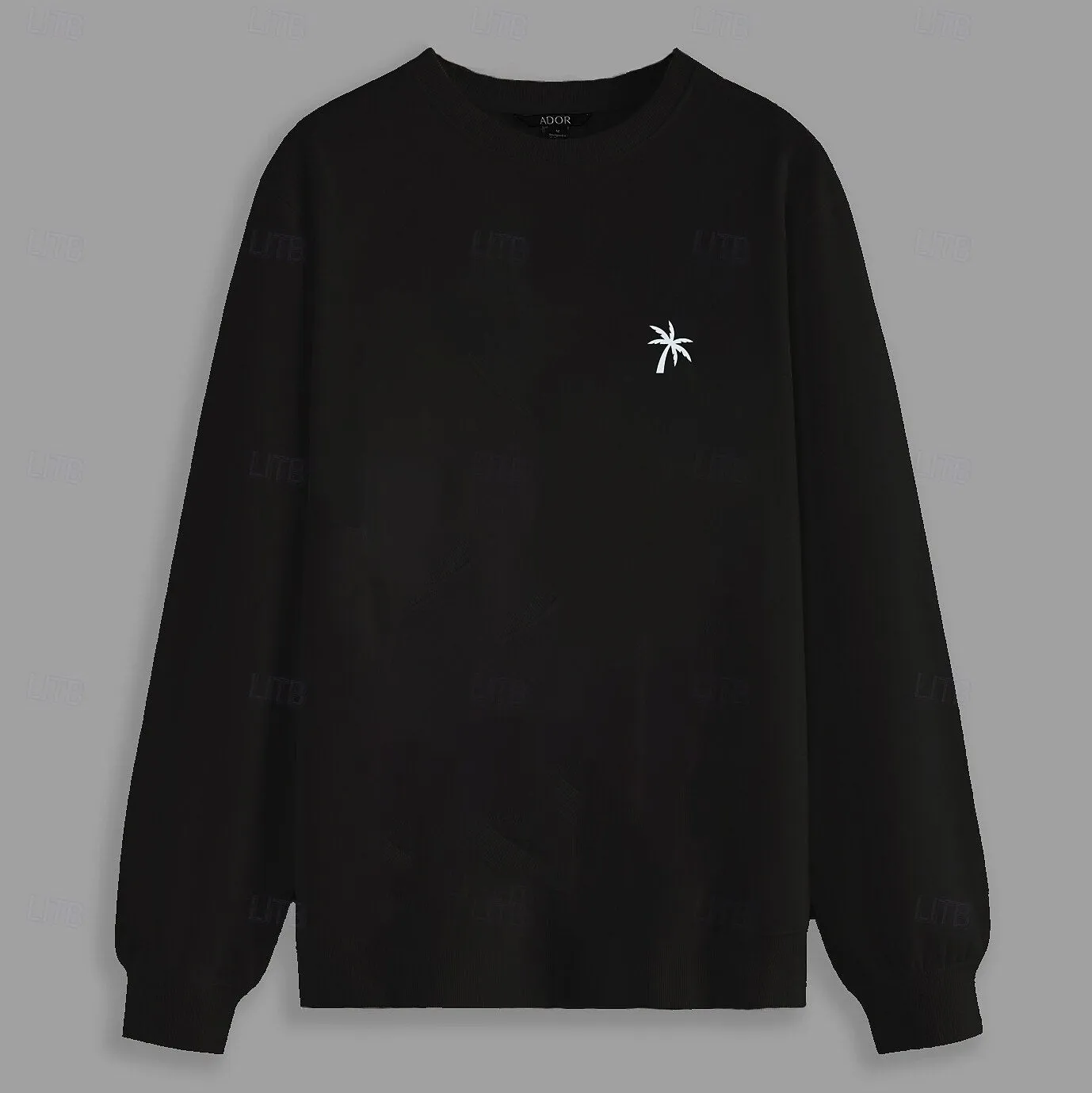 100% Cotton Palm Tree Graphic Sweatshirt