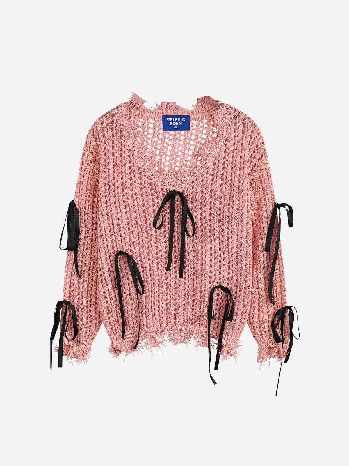 Aelfric Eden Bow Open Knit Sweater