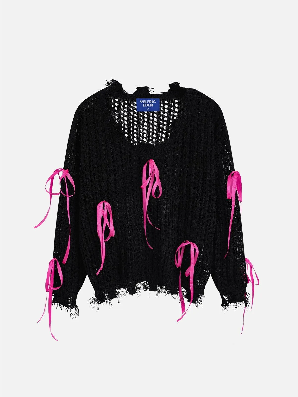 Aelfric Eden Bow Open Knit Sweater