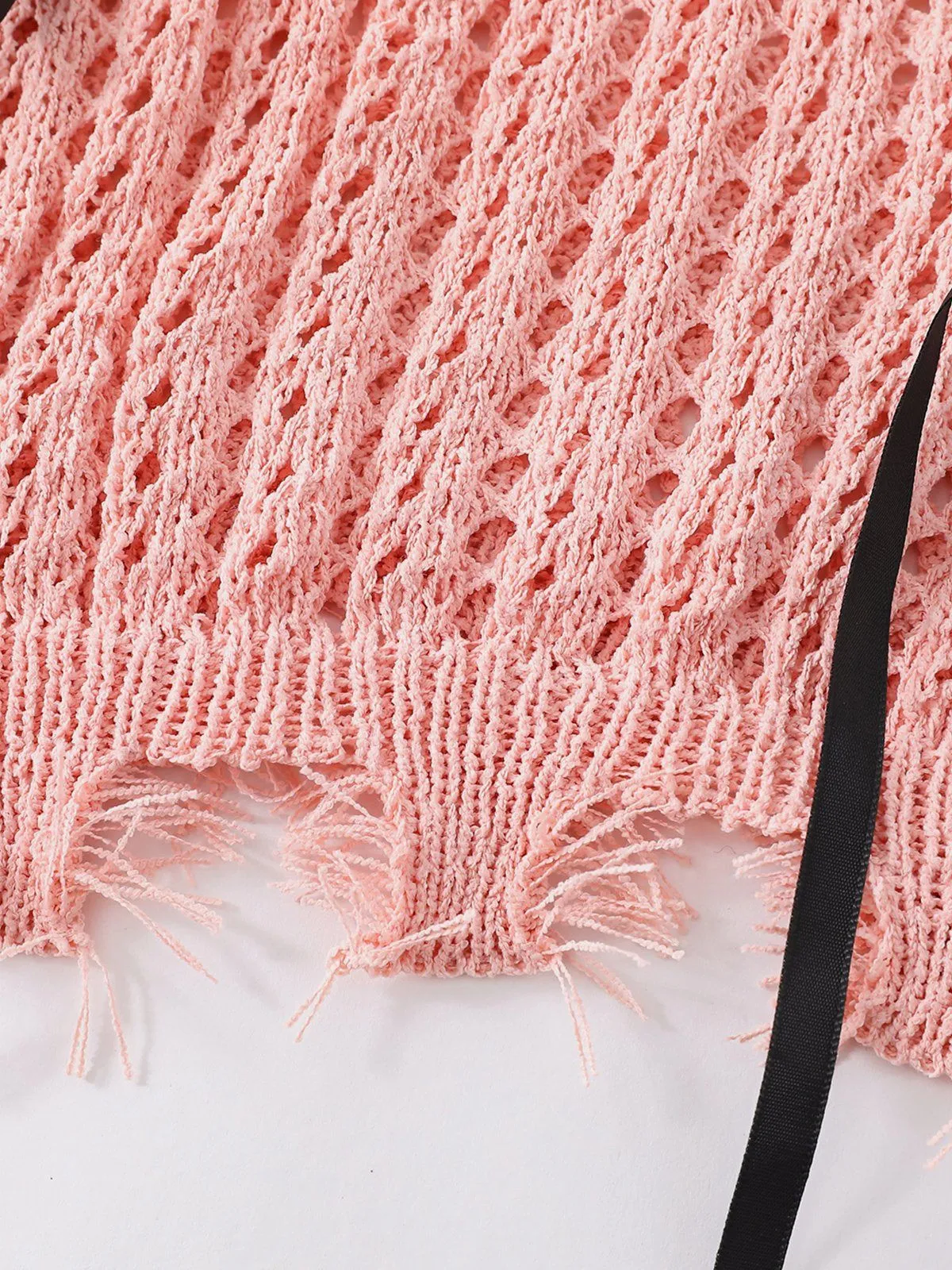 Aelfric Eden Bow Open Knit Sweater