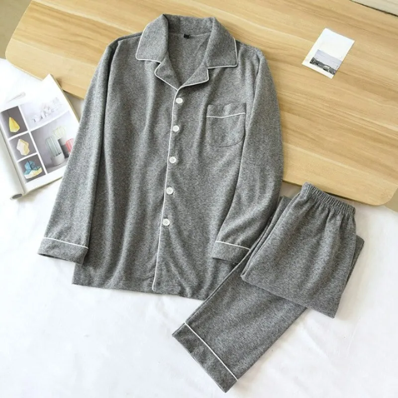 Autumn Pattern Men's Pajamas Set
