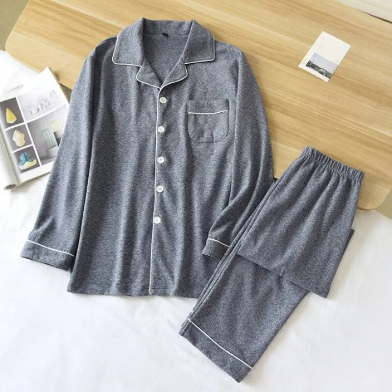 Autumn Pattern Men's Pajamas Set
