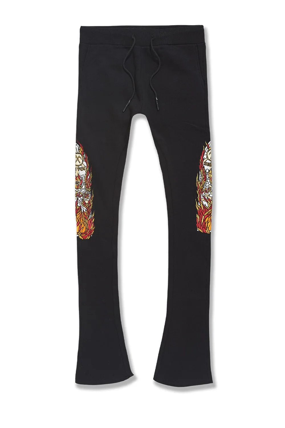 Blaze Stacked Sweatpants (Black)
