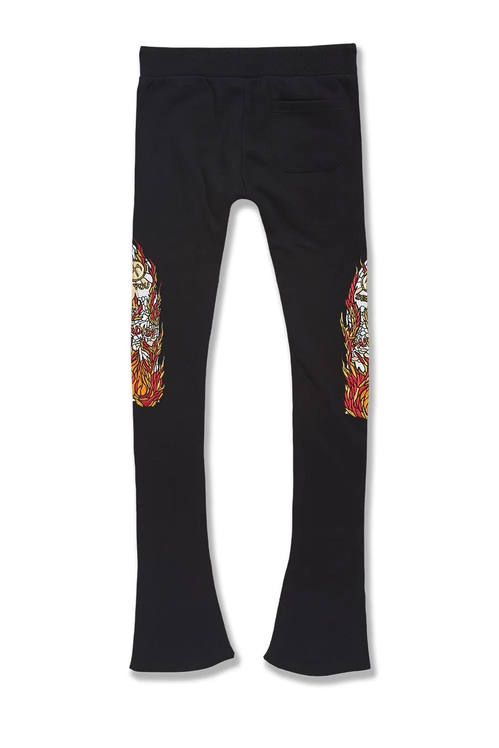 Blaze Stacked Sweatpants (Black)