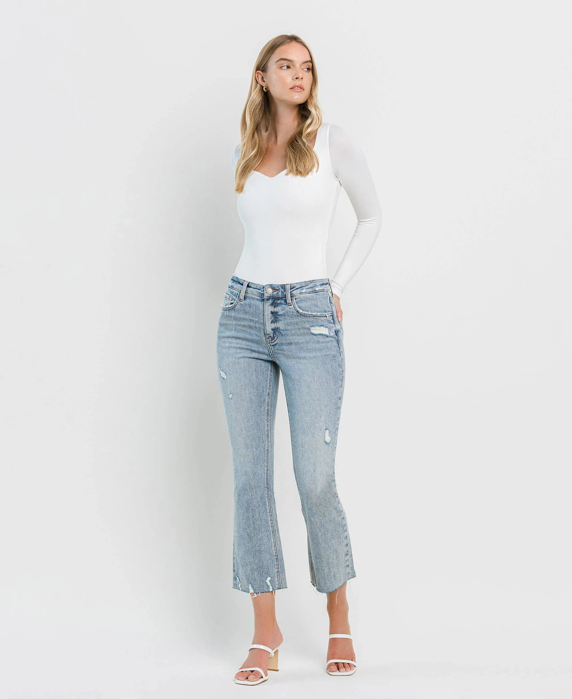 CALI KISS HIGH RISE KICK FLARE JEANS