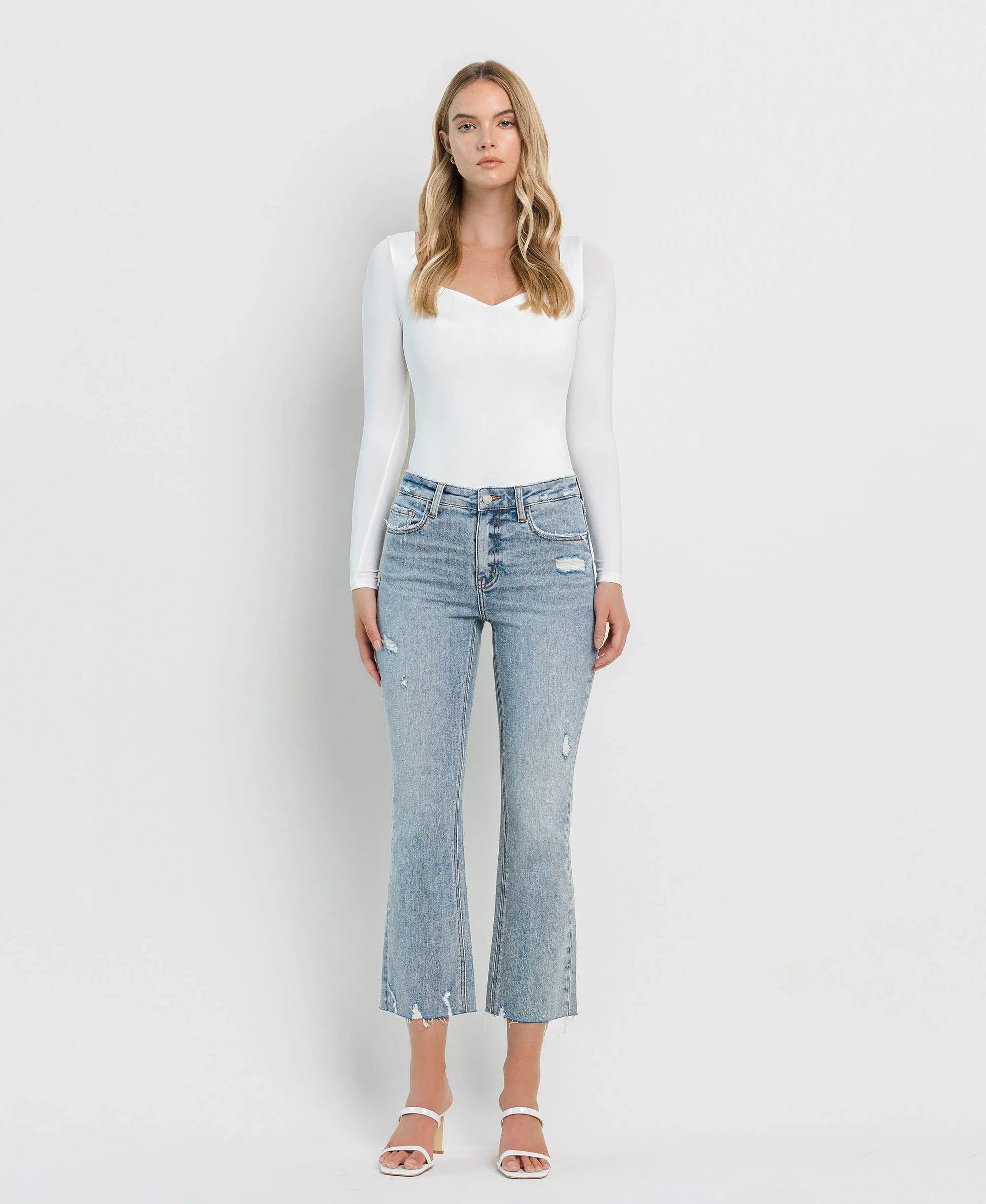 CALI KISS HIGH RISE KICK FLARE JEANS