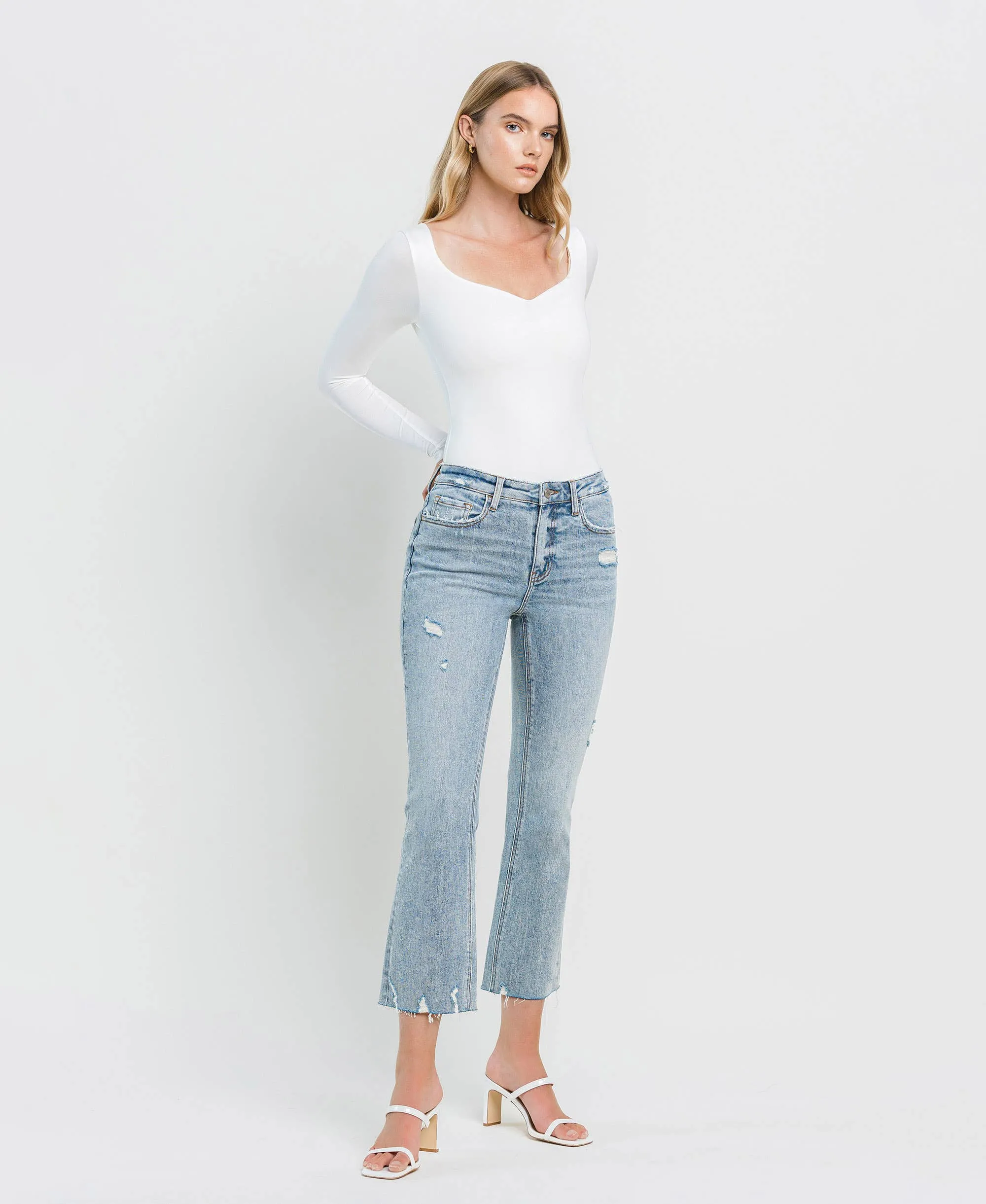 CALI KISS HIGH RISE KICK FLARE JEANS