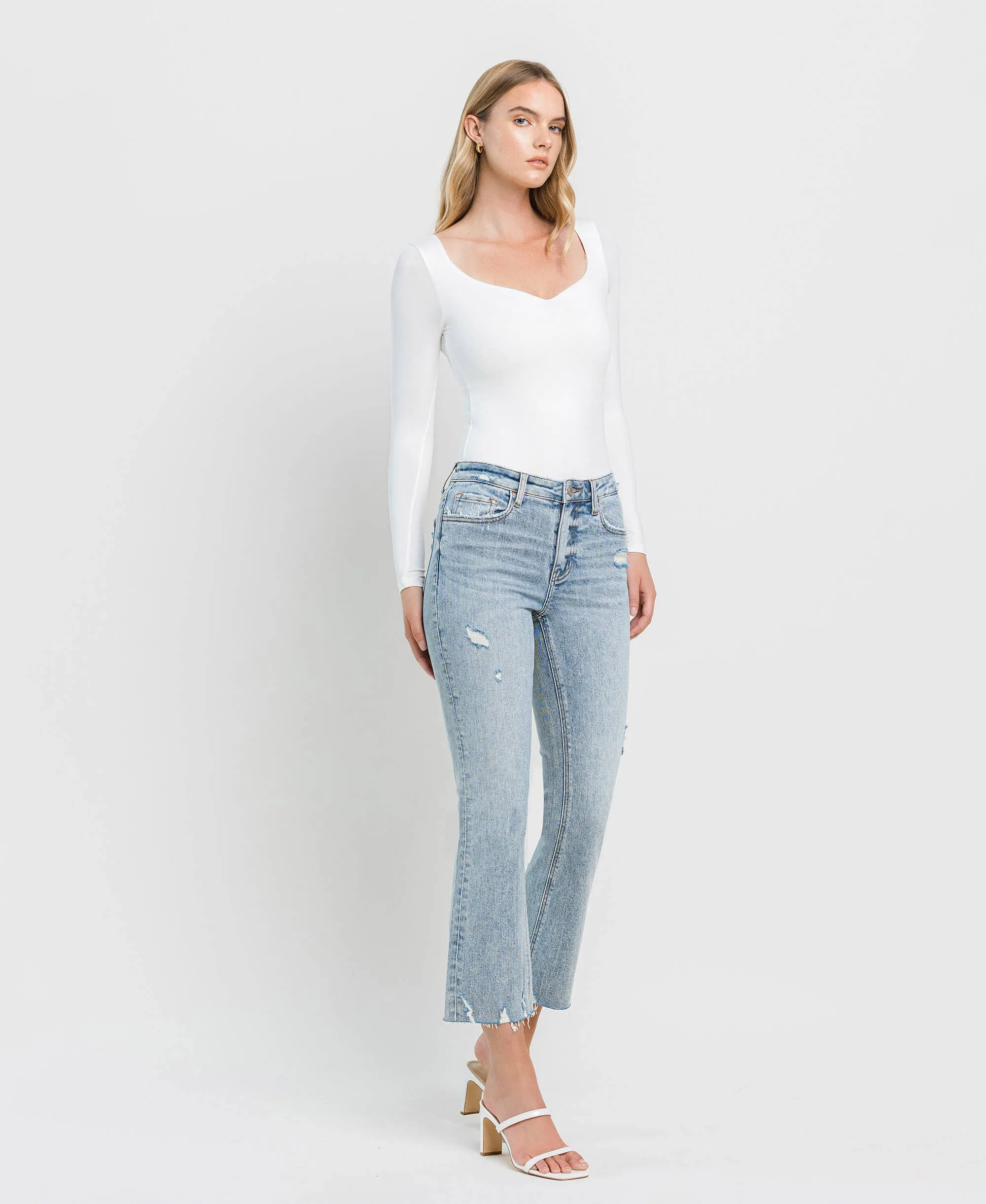 CALI KISS HIGH RISE KICK FLARE JEANS