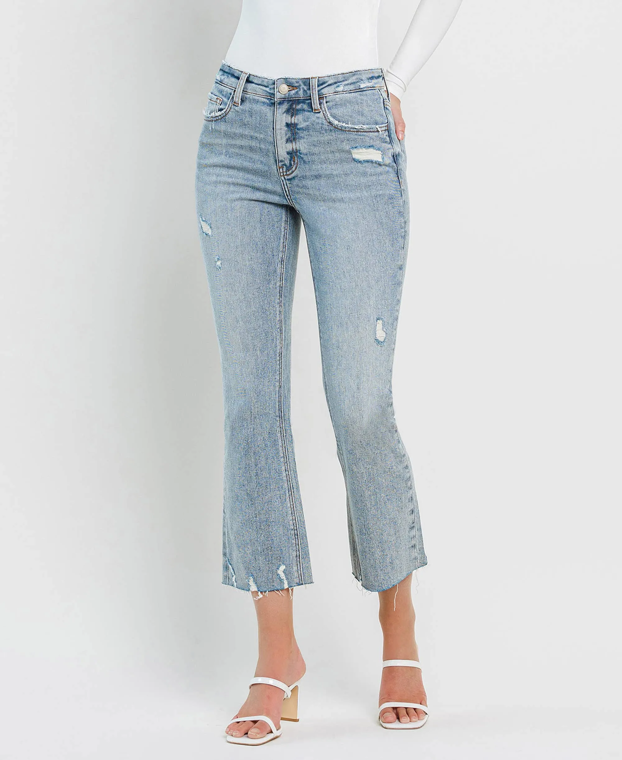 CALI KISS HIGH RISE KICK FLARE JEANS