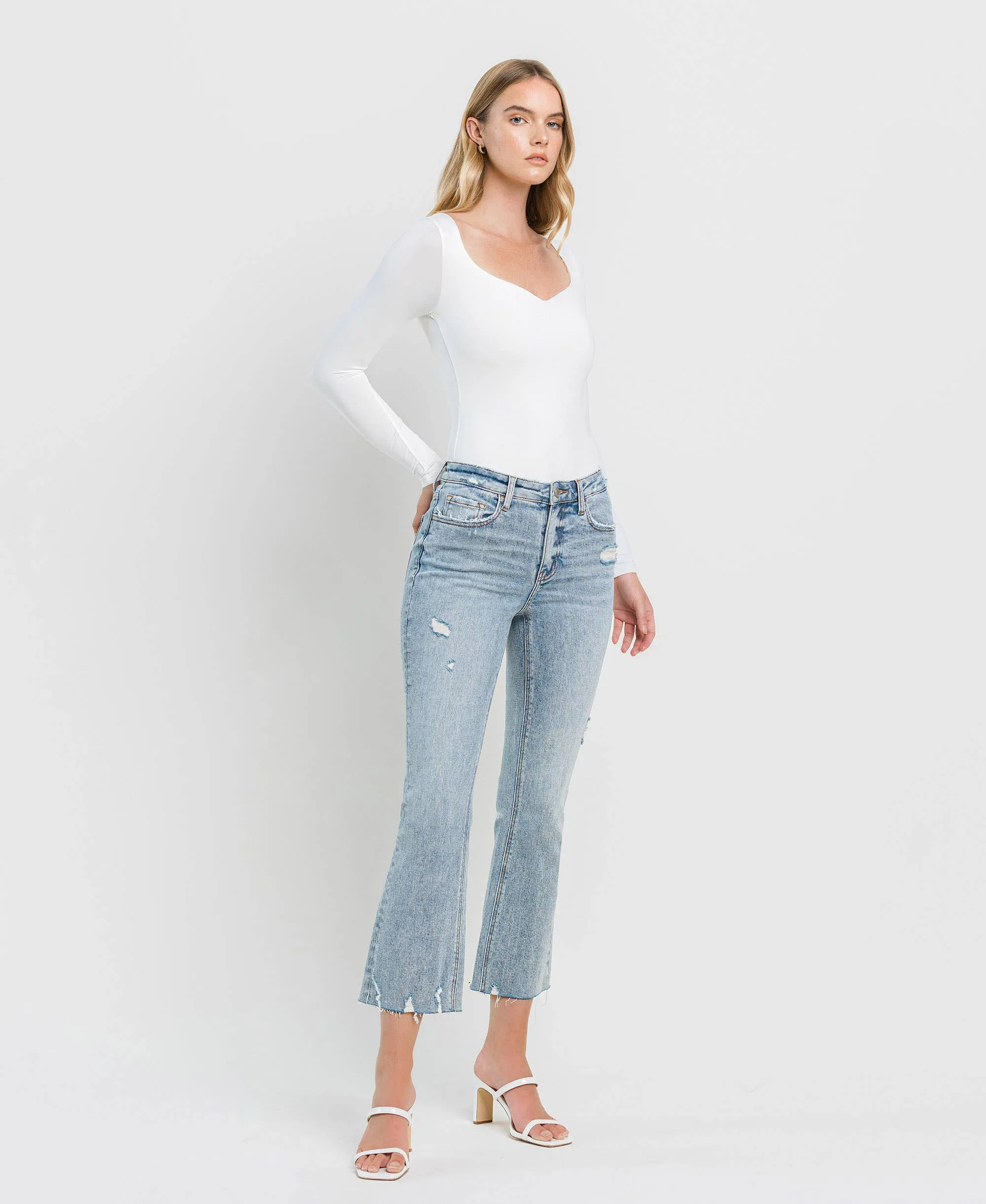 CALI KISS HIGH RISE KICK FLARE JEANS