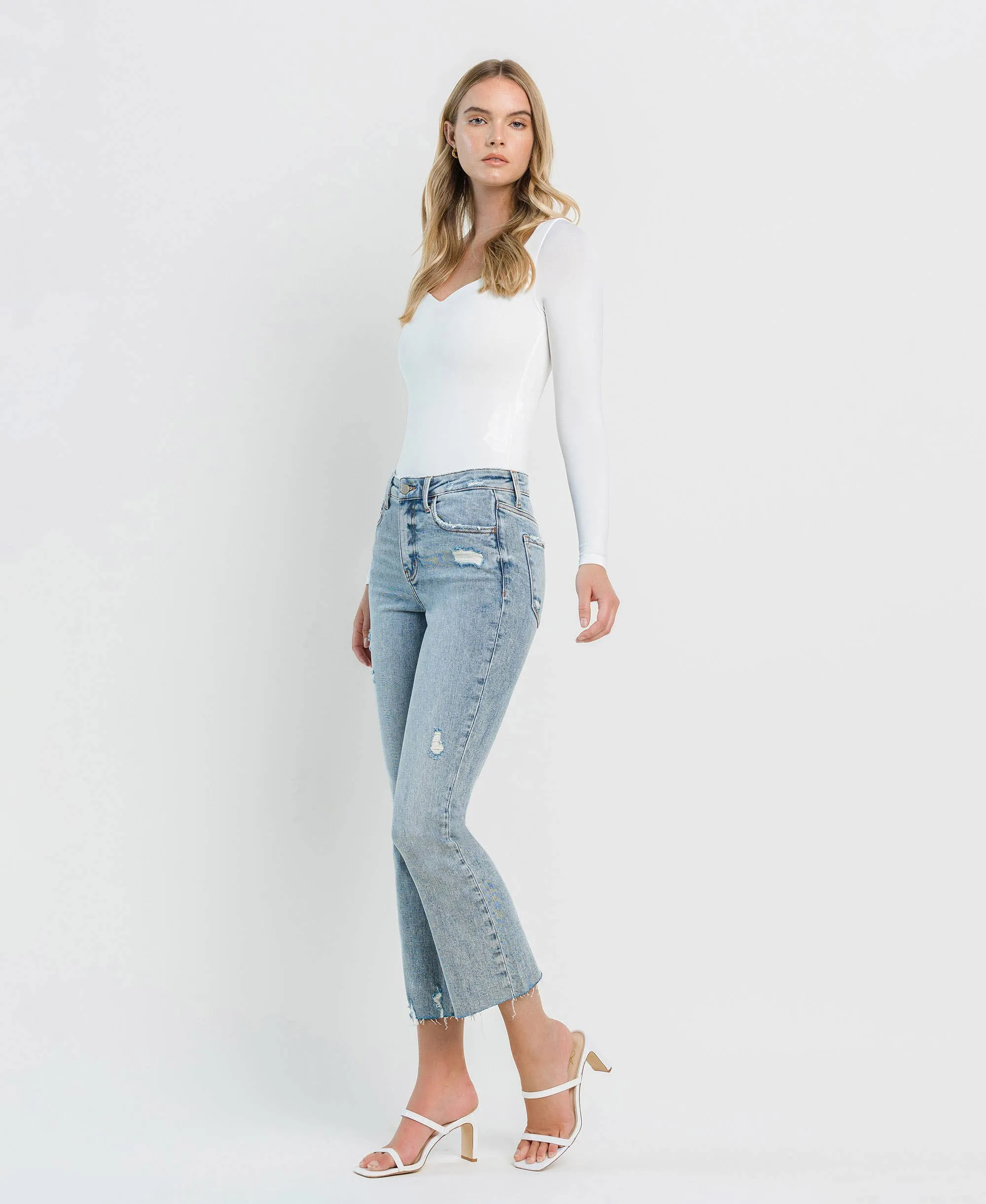 CALI KISS HIGH RISE KICK FLARE JEANS