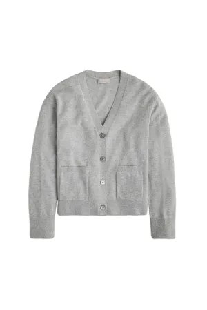 Cashmere Patch-pocket Cardigan Sweater