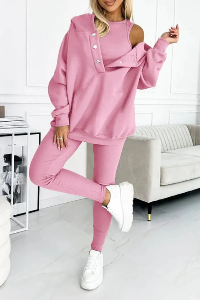 Cozy 3 Piece Matching Hoodie Set