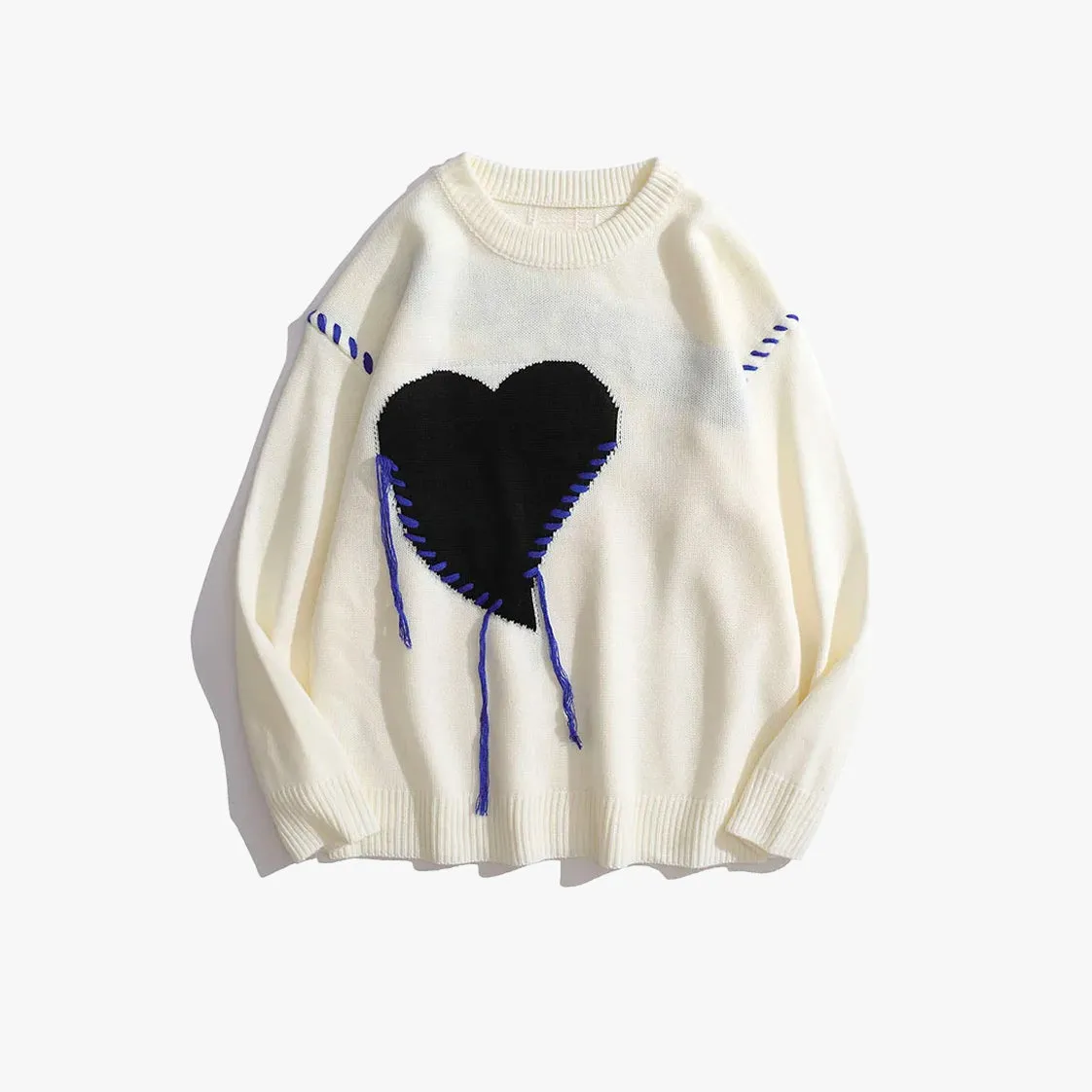 Dripping Heart Oversized Sweater