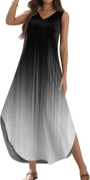 Elegant Sleeveless Maxi Dress for Women 2025 Dresses for Women, Resort Wear, and Hawaiian Sun Dress