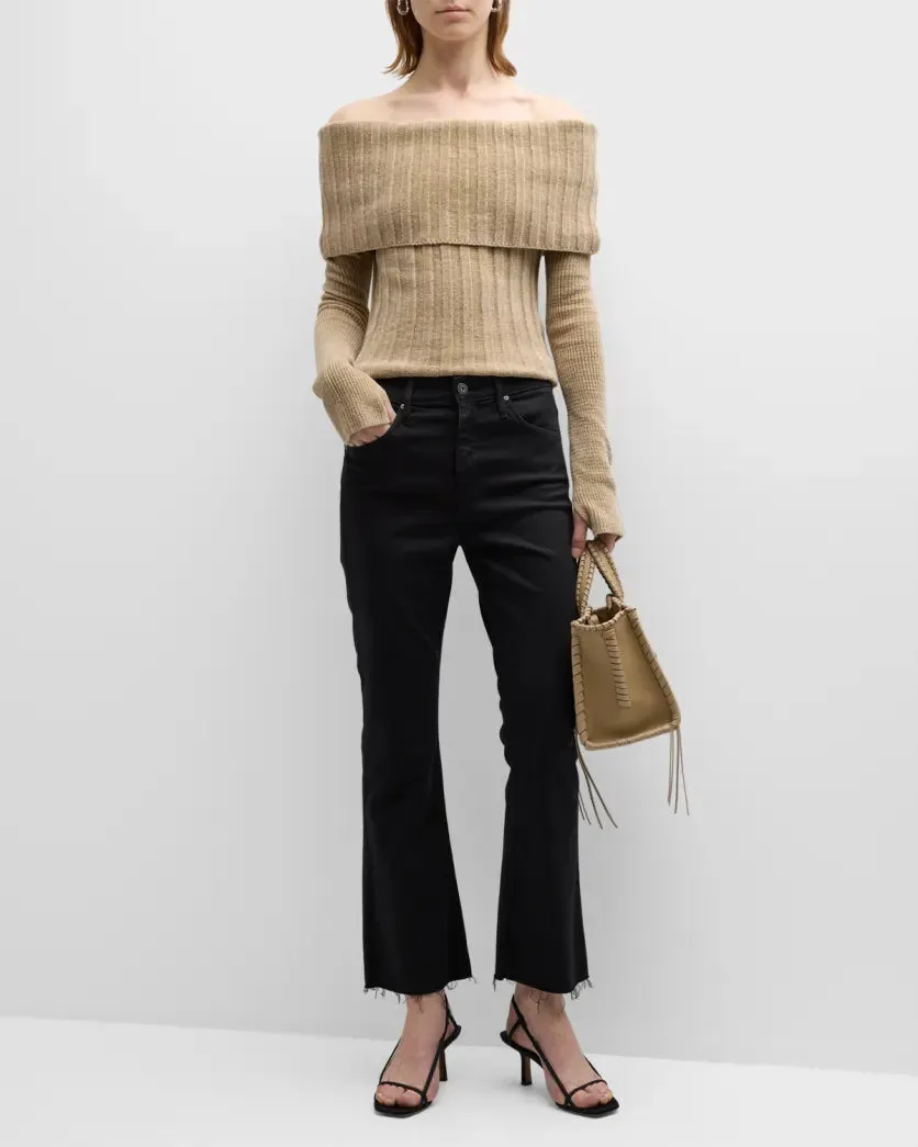 Farrah Boot Crop, Sulfur Black