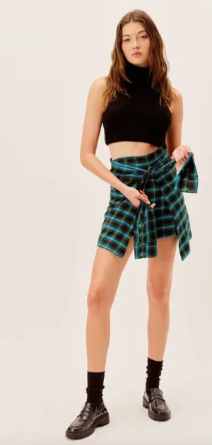 Gwen Wrap Skirt in Green