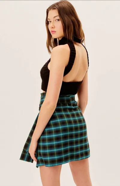 Gwen Wrap Skirt in Green