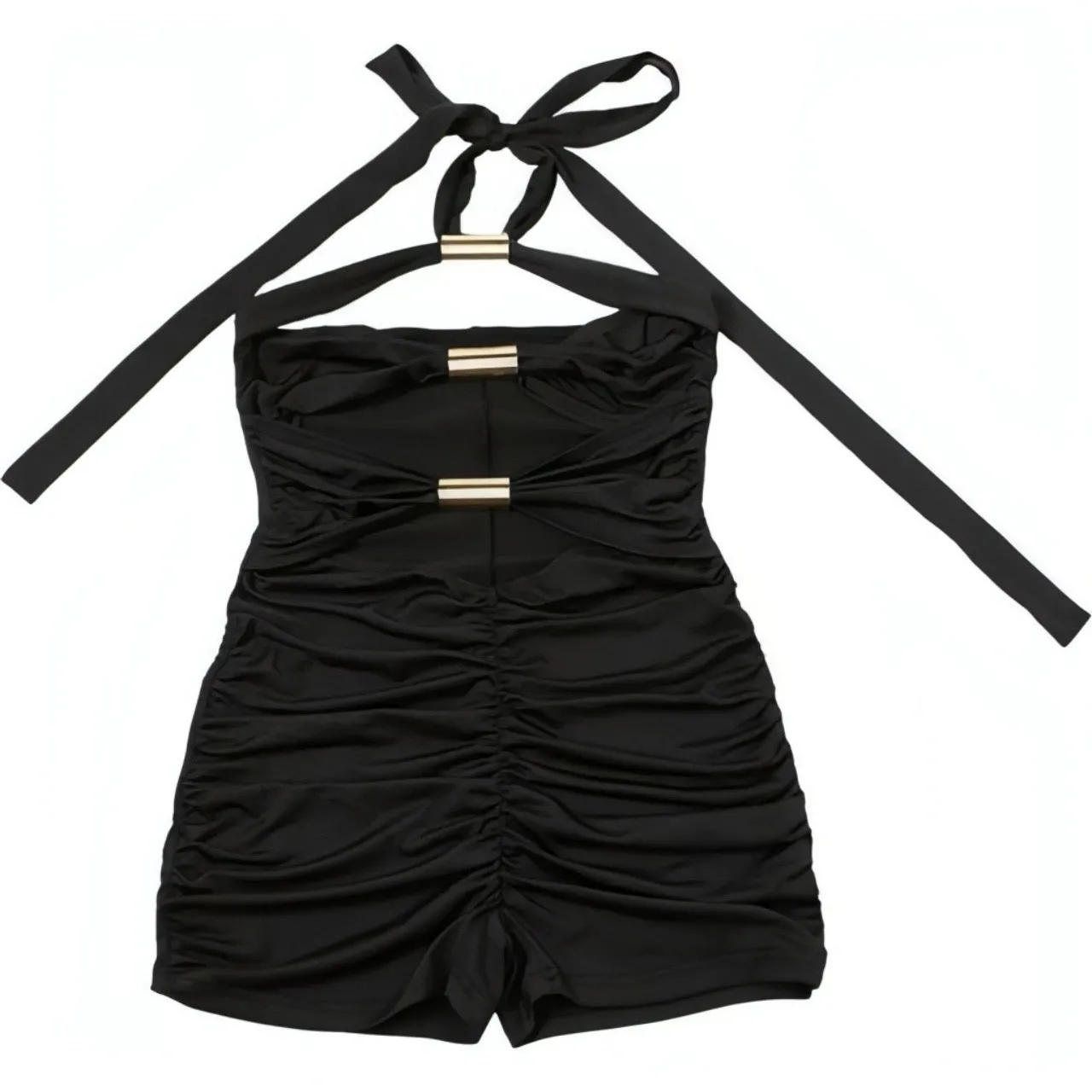 Hung Up On You Black One Piece Jumpsuit