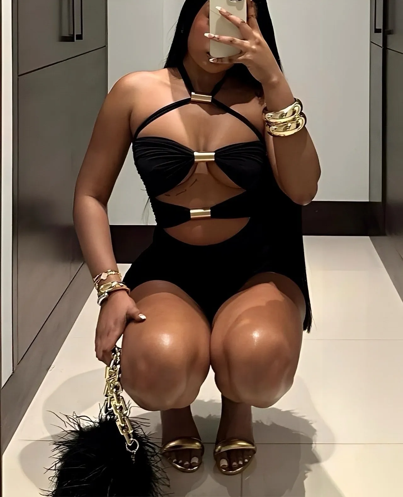 Hung Up On You Black One Piece Jumpsuit