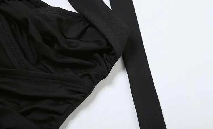 Hung Up On You Black One Piece Jumpsuit