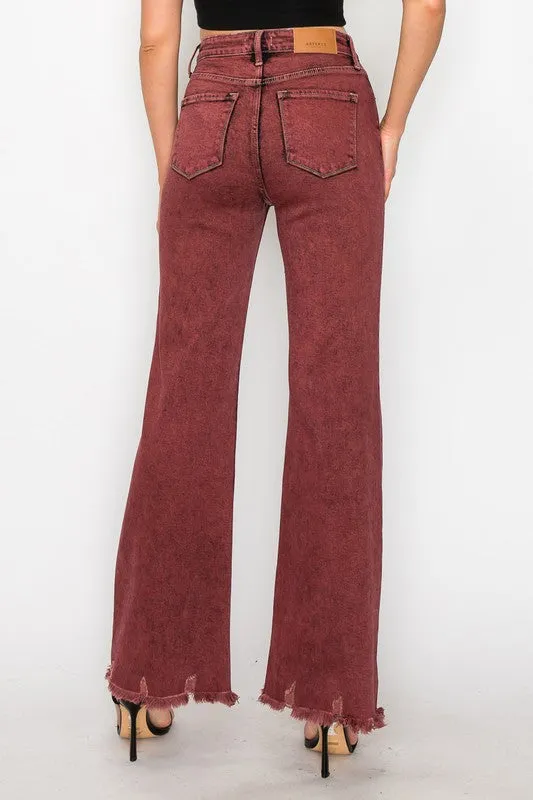 Maya High Rise Flared Leg Jeans