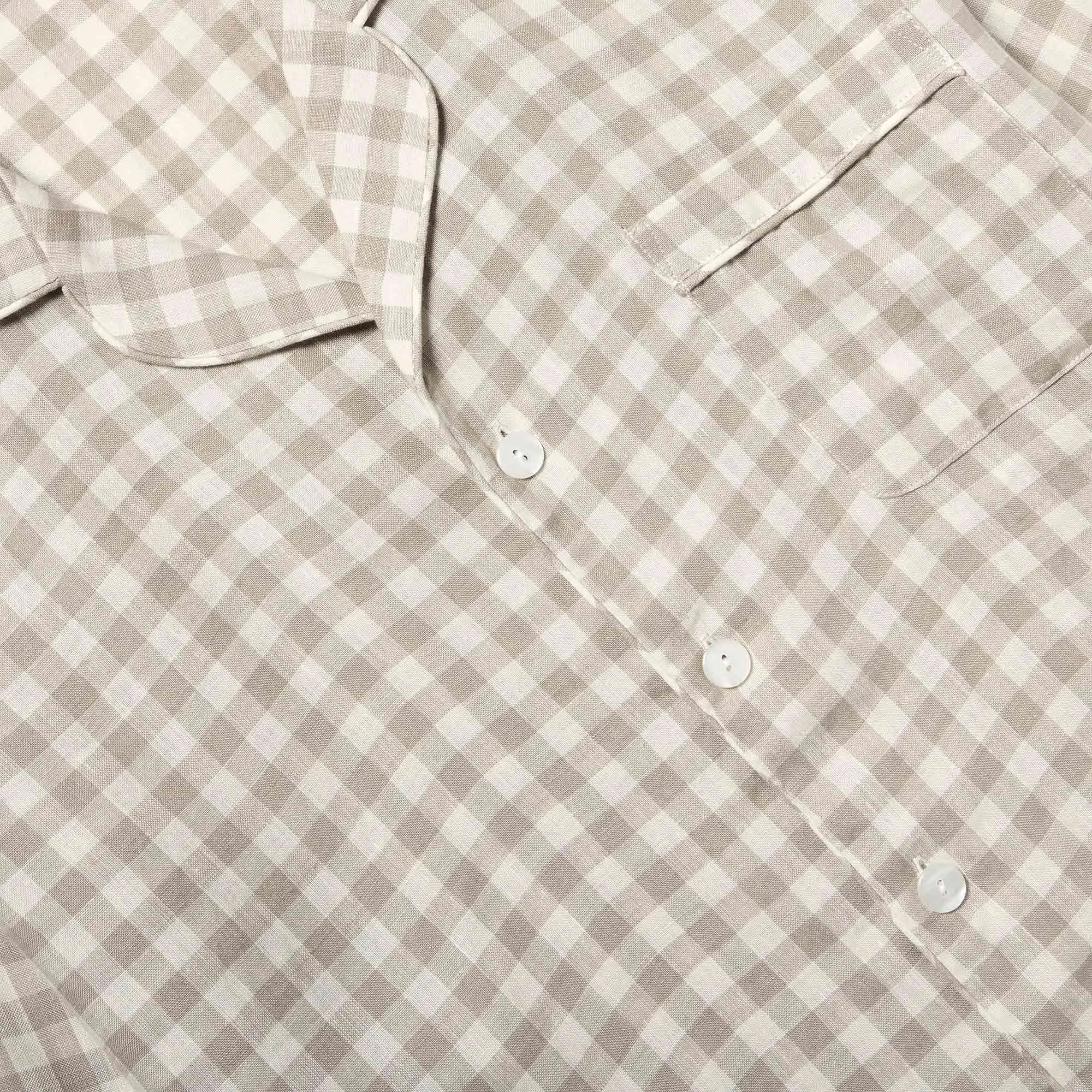 Men's Mushroom Gingham Pajama Set
