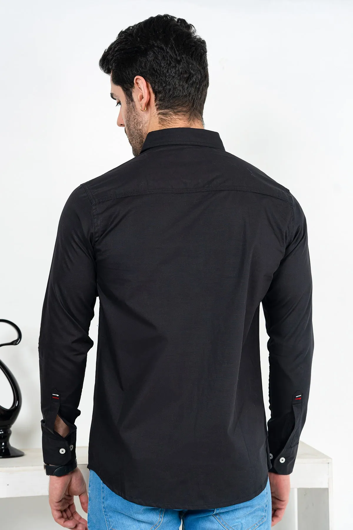 Men's "SHILOW" Cotton Full Sleeves Striped Casual Shirt