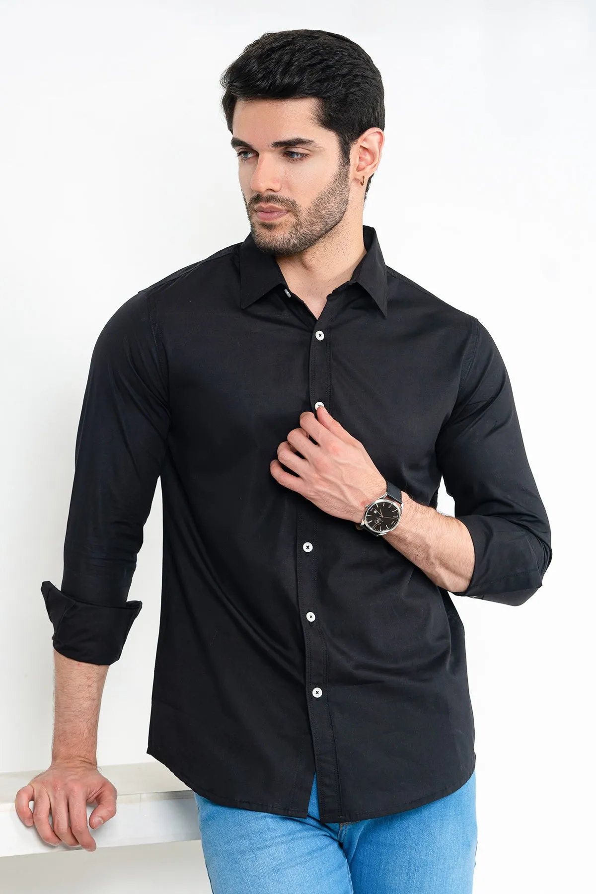 Men's "SHILOW" Cotton Full Sleeves Striped Casual Shirt