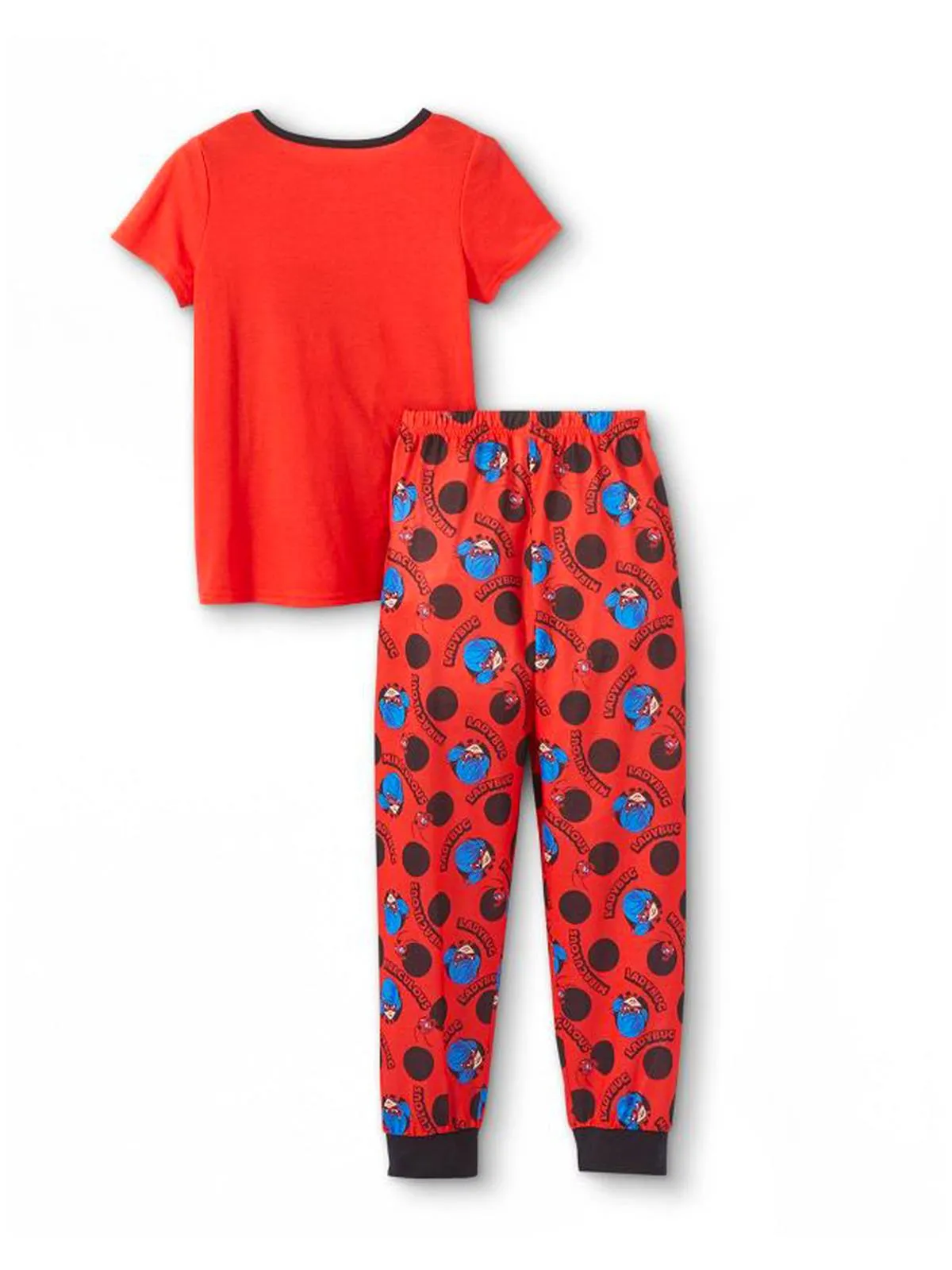 Miraculous Ladybug Girls' Pajama, 2 Piece Sleepwear Set