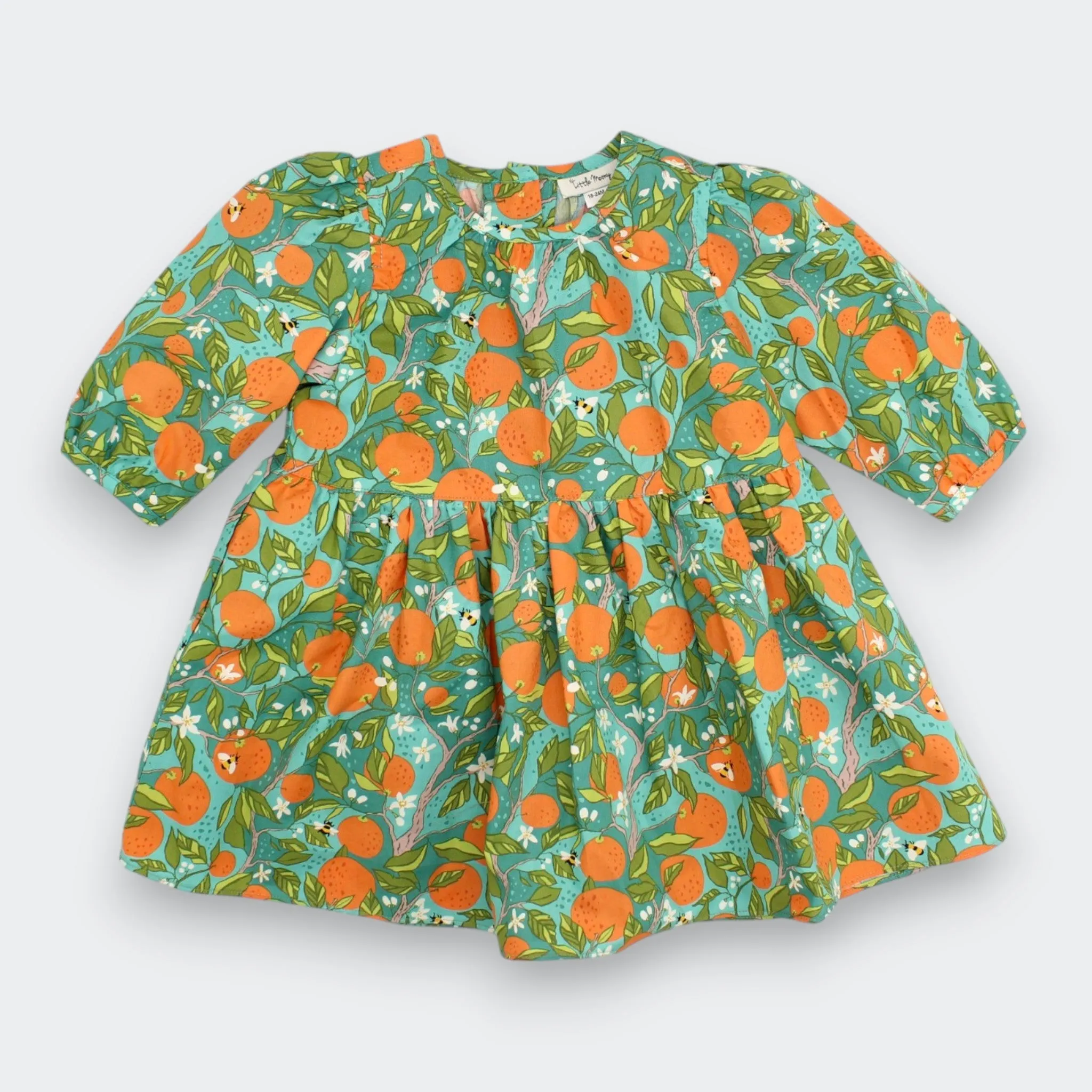 New Arrival: Cotton Orange Grove Long-Sleeve Dress
