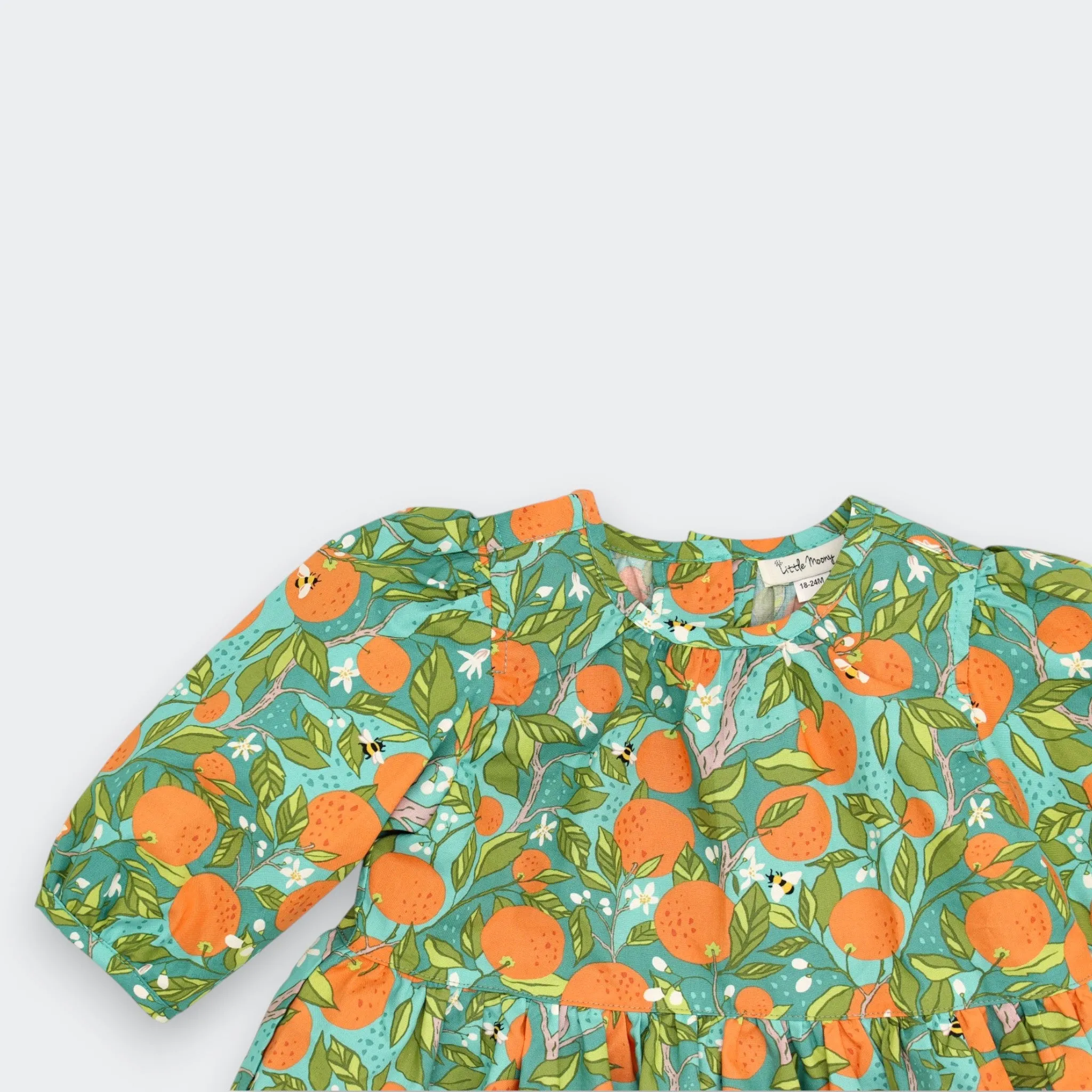 New Arrival: Cotton Orange Grove Long-Sleeve Dress
