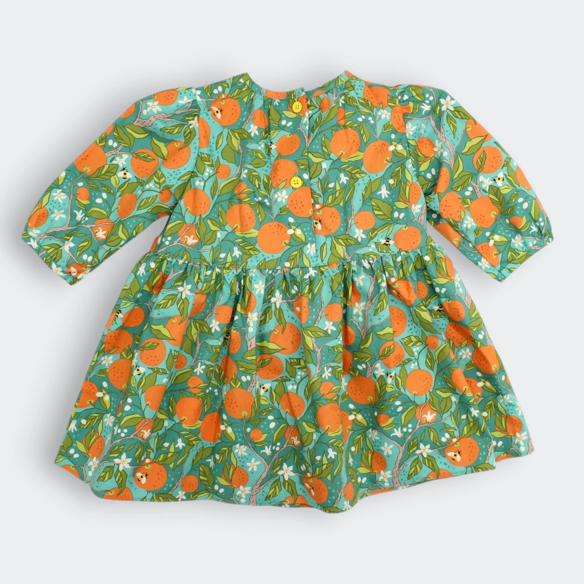 New Arrival: Cotton Orange Grove Long-Sleeve Dress