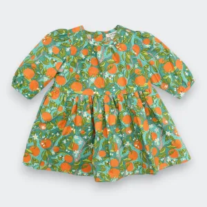 New Arrival: Cotton Orange Grove Long-Sleeve Dress