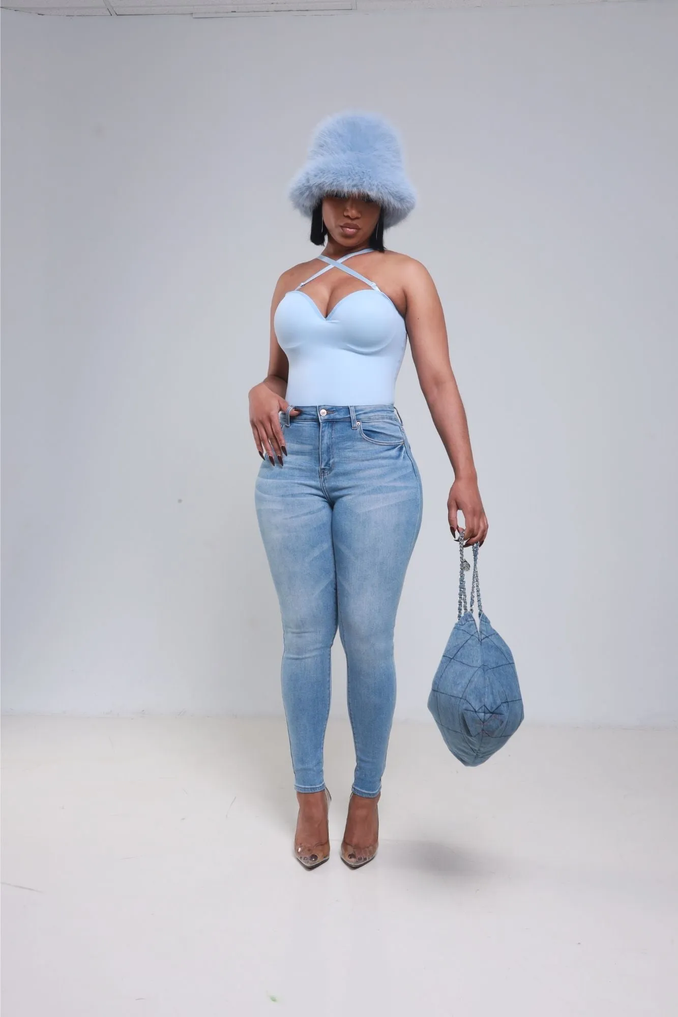 Not Thrilled Mid Rise Skinny Jeans - Light Wash