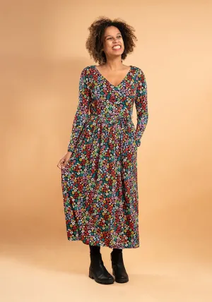 Onika Floral Print Viscose Midaxi Dress