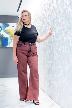 Plus Maya High Rise Flared Leg Jeans