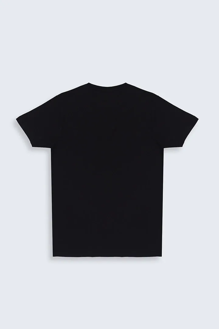 Regular Fit Striped Patch Pocket T-Shirt