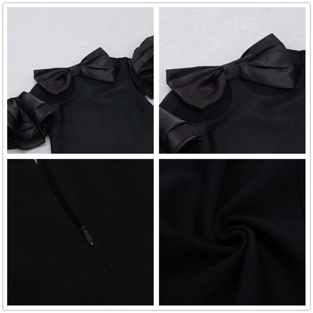 Sexy Bow Off Shoulder Evening Dress