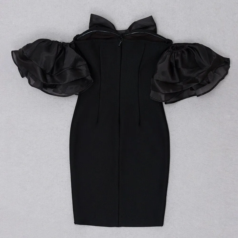 Sexy Bow Off Shoulder Evening Dress