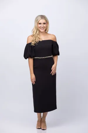 Shoshanna Gem Dress in Jet
