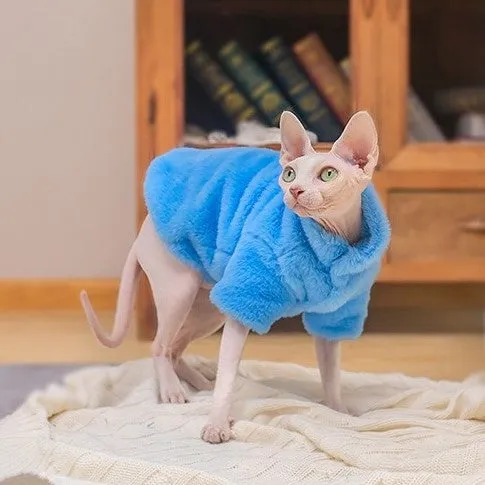 Sphynx Cat Faux Fur Coat