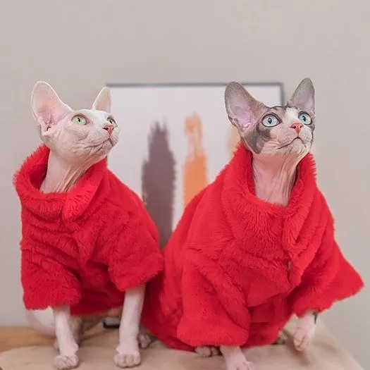 Sphynx Cat Faux Fur Coat