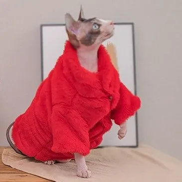 Sphynx Cat Faux Fur Coat