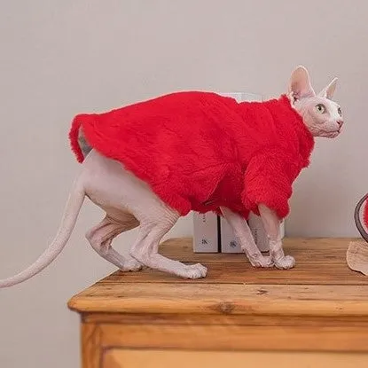 Sphynx Cat Faux Fur Coat