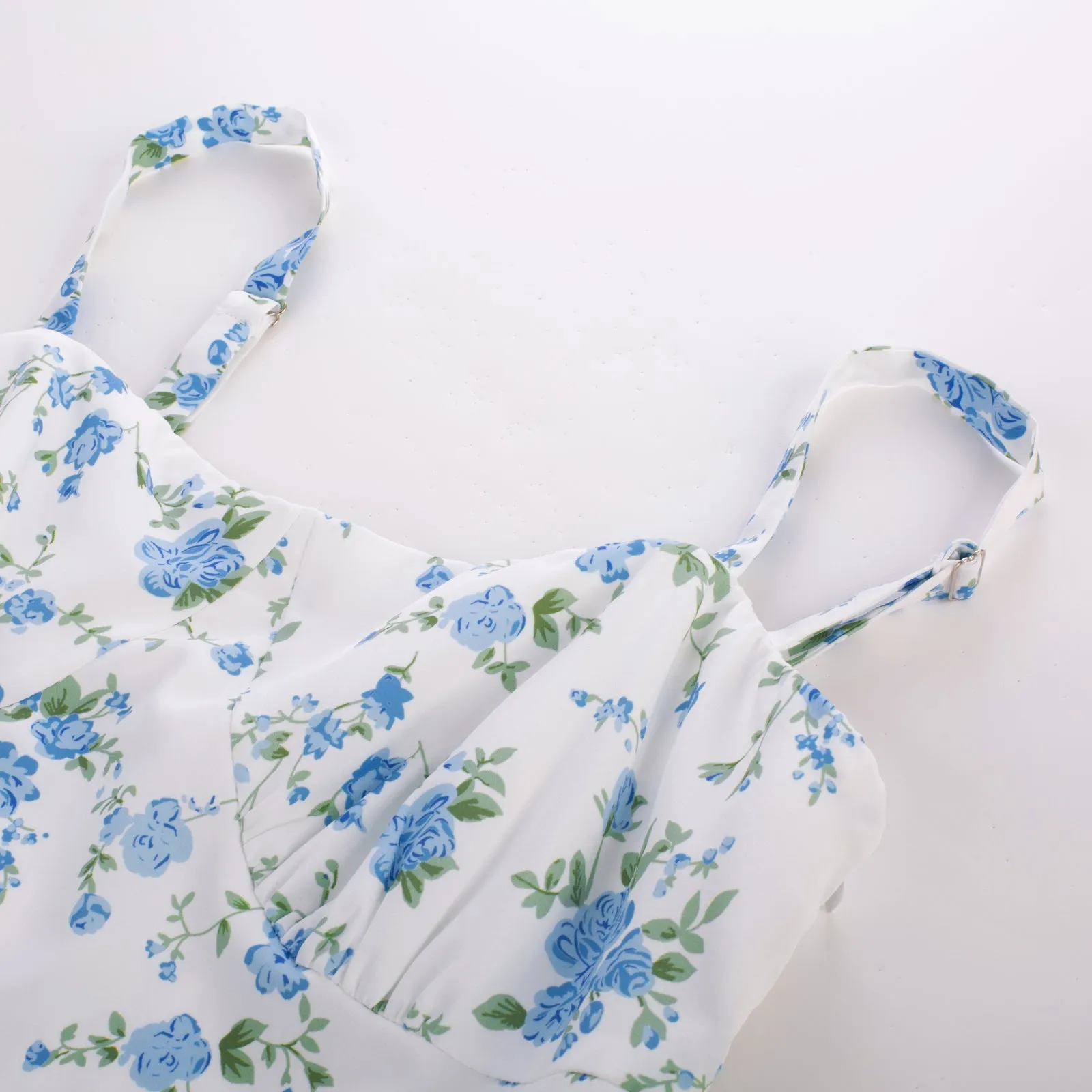 Sun Slip Dresses for Women Boho Maxi Dresses Casual Spaghetti Ruffle Dress