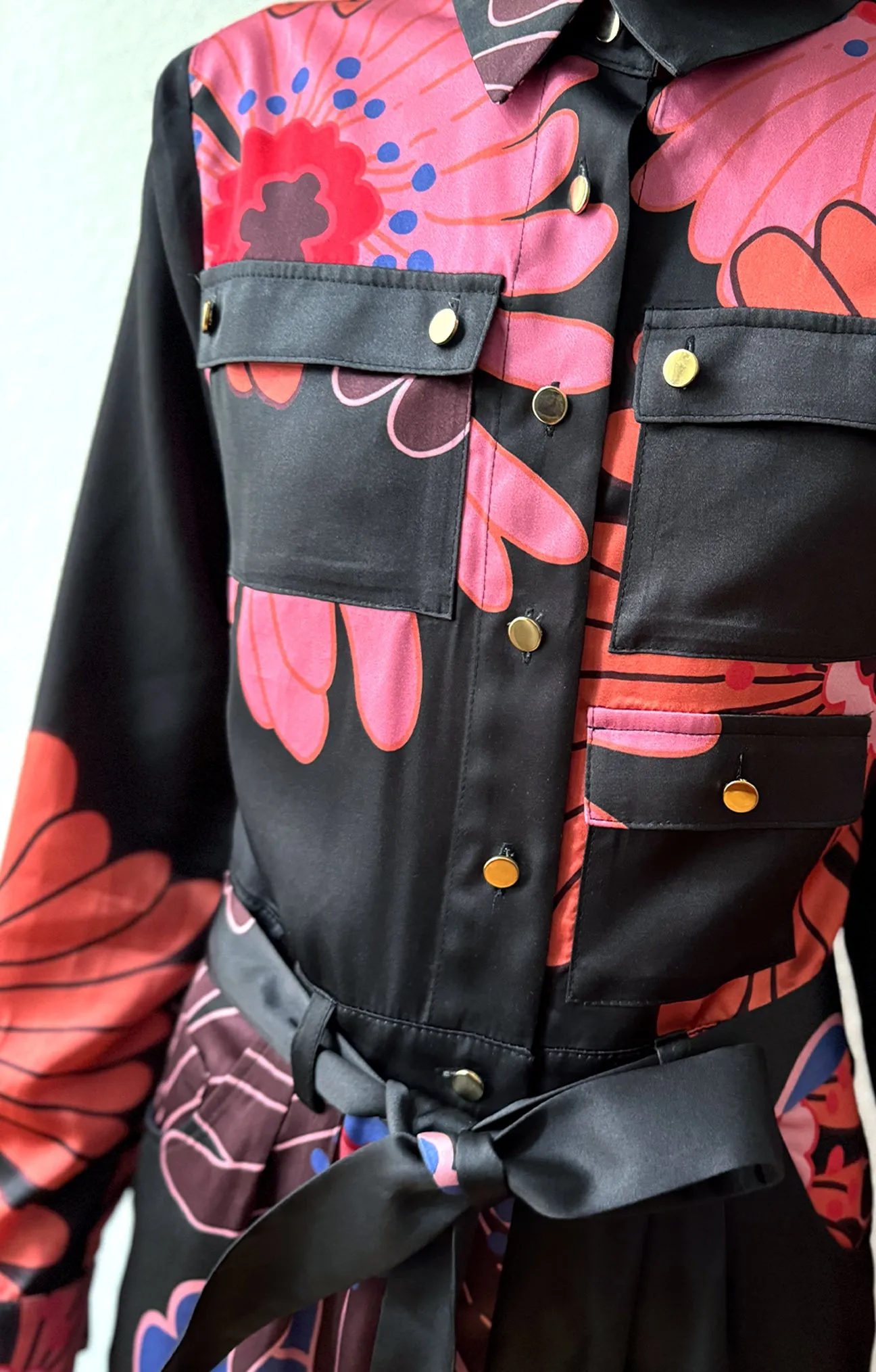 SZIGLIGET utility jumpsuit 'Jumbo Flowers'