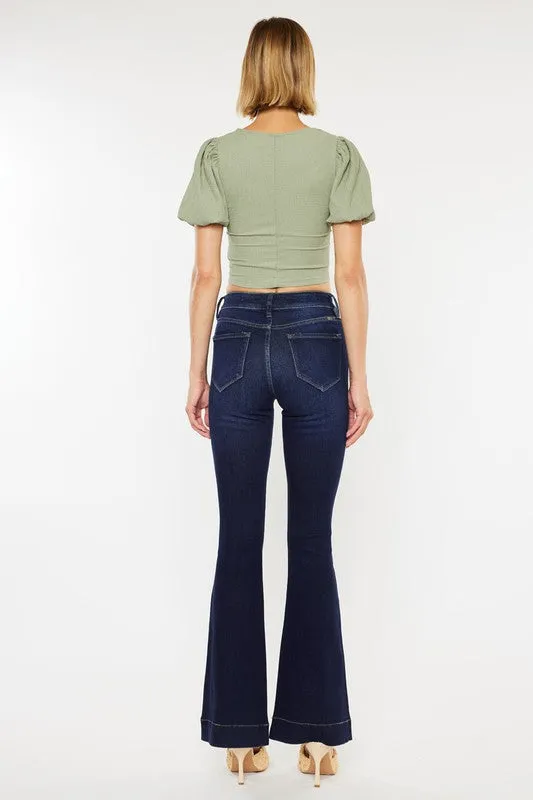 Vervet High Rise Dark Wash Flare