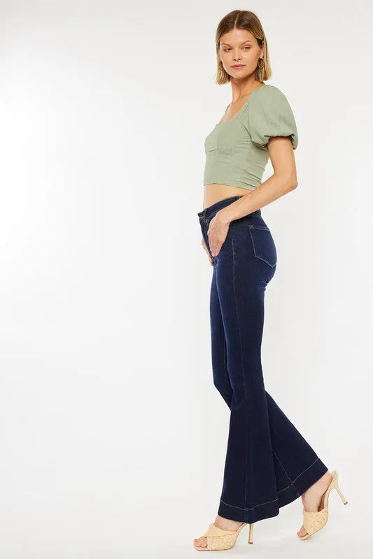 Vervet High Rise Dark Wash Flare