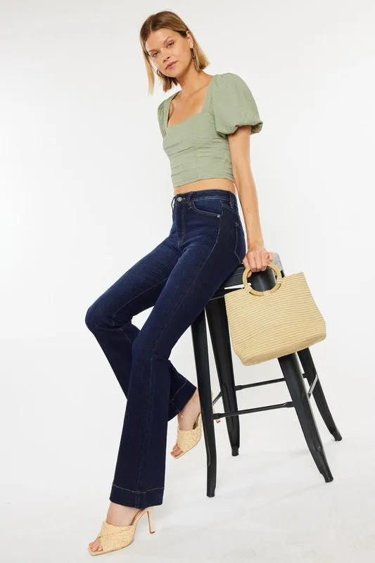 Vervet High Rise Dark Wash Flare